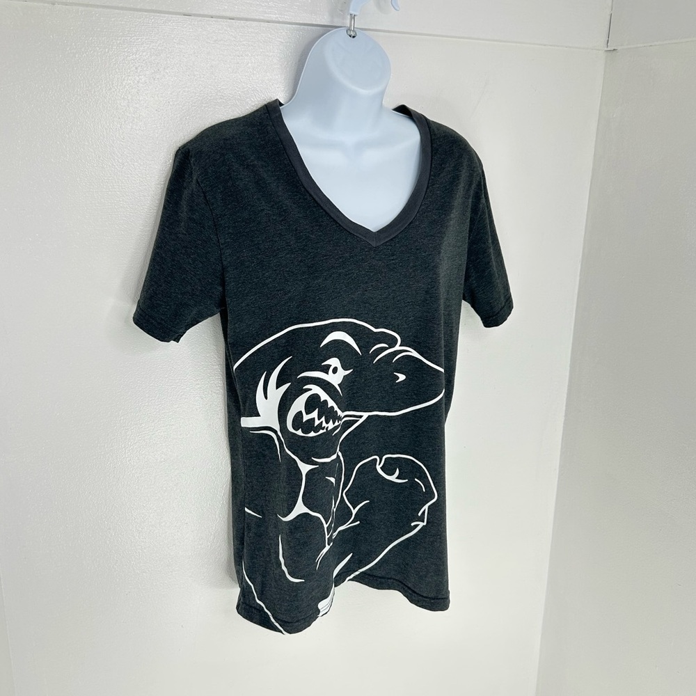GymShark Retro Logo Shirt Womens Small Big Shark Logo Gym Active Run Athlesiure - Picture 3 of 11
